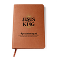 Jesus Is King Christian Journal | Faith-Based Vegan Leather Notebook