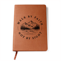 Walk By Faith Christian Journal | Faith-Based Vegan Leather Notebook