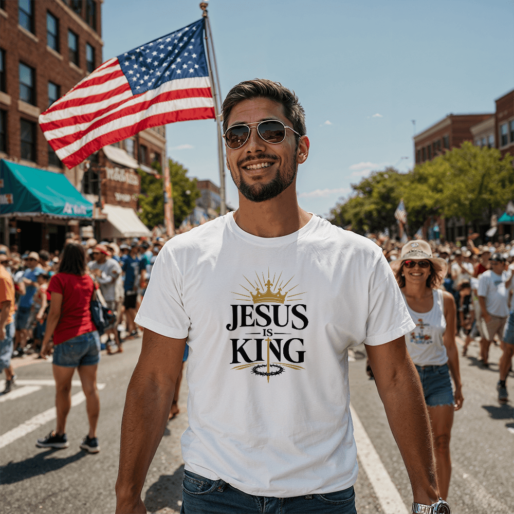 Jesus Is King Christian T-Shirt | Unisex Faith Graphic Tee